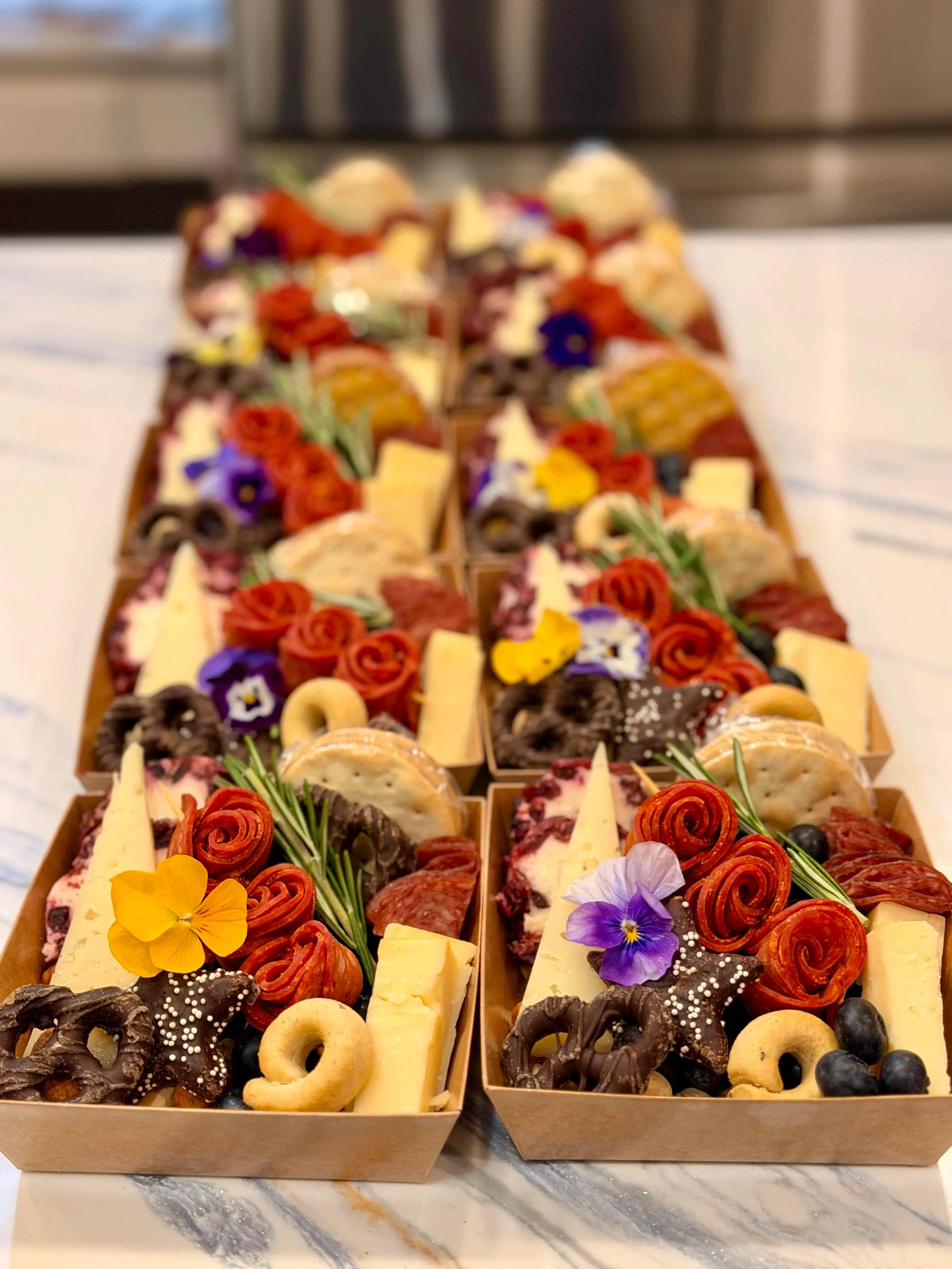 Professional corporate event catering setup