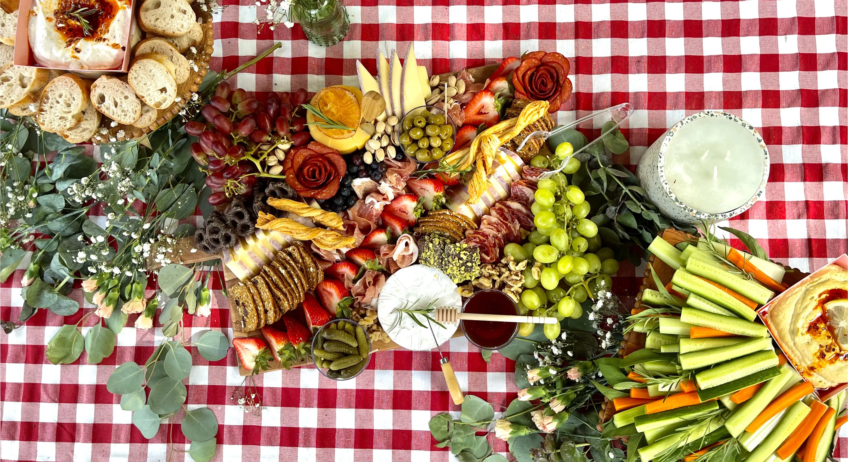 Custom grazing table designed for a special event